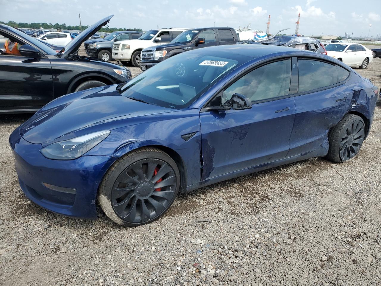 2022 Tesla Model 3 de vânzare în Houston, TX - Side
