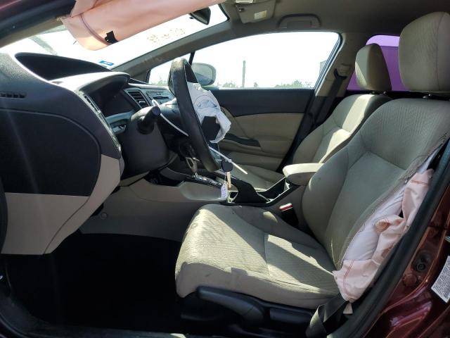 Седаны HONDA CIVIC 2015 Бордовый