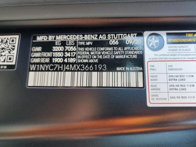 2021 MERCEDES-BENZ G 63 AMG