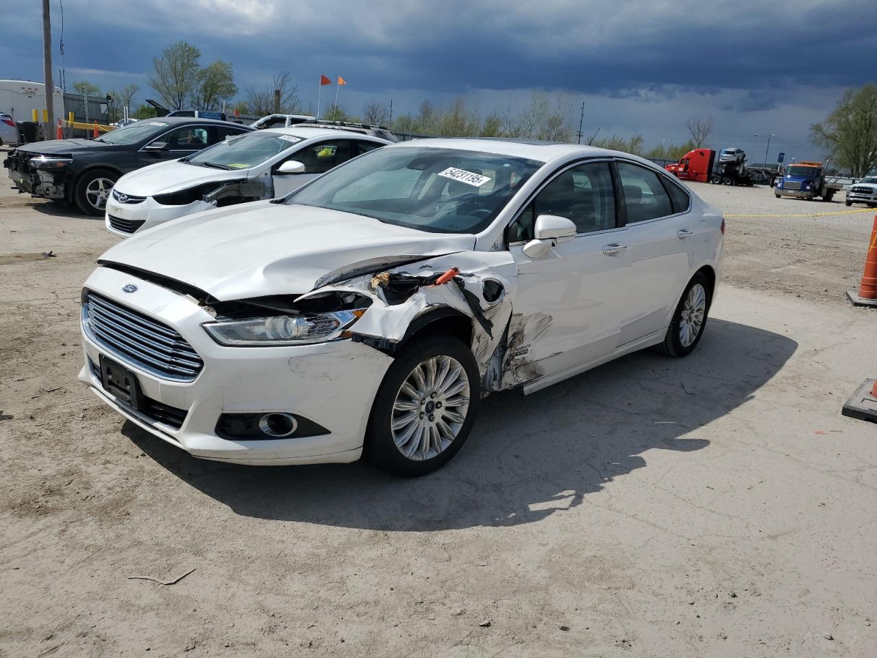 2014 Ford Fusion Titanium Phev en Venta en Pekin, IL - Side