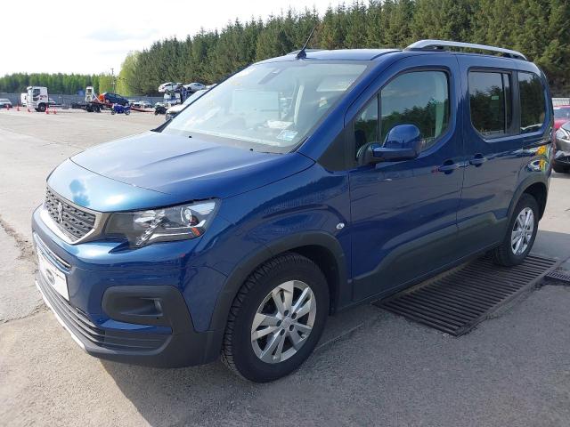 2021 PEUGEOT RIFTER HOR for sale at Copart WHITBURN