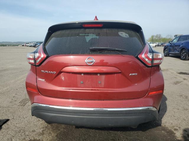  NISSAN MURANO 2017 Red