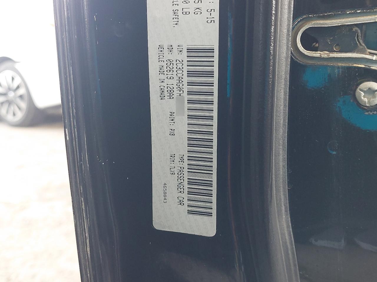 2C3CCAAG0FH864531 - 2015 Chrysler 300 - #53762565