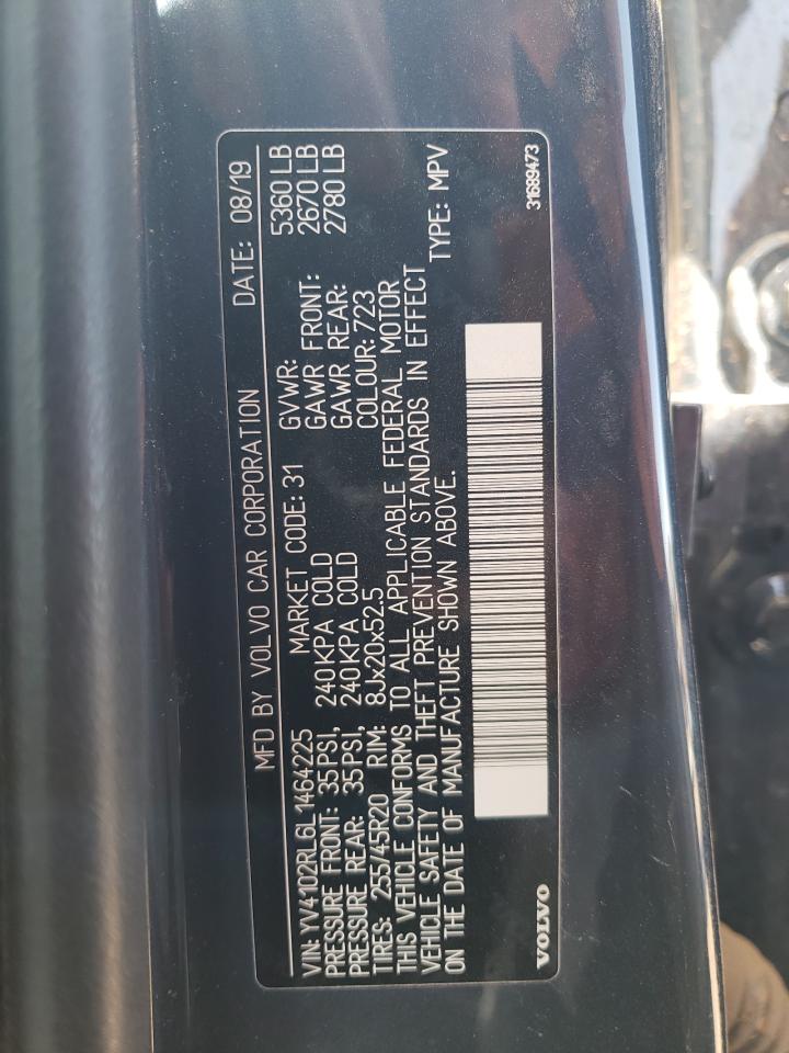 2020 Volvo Xc60 T5 Inscription VIN: YV4102RL6L1464225 Lot: 51527175