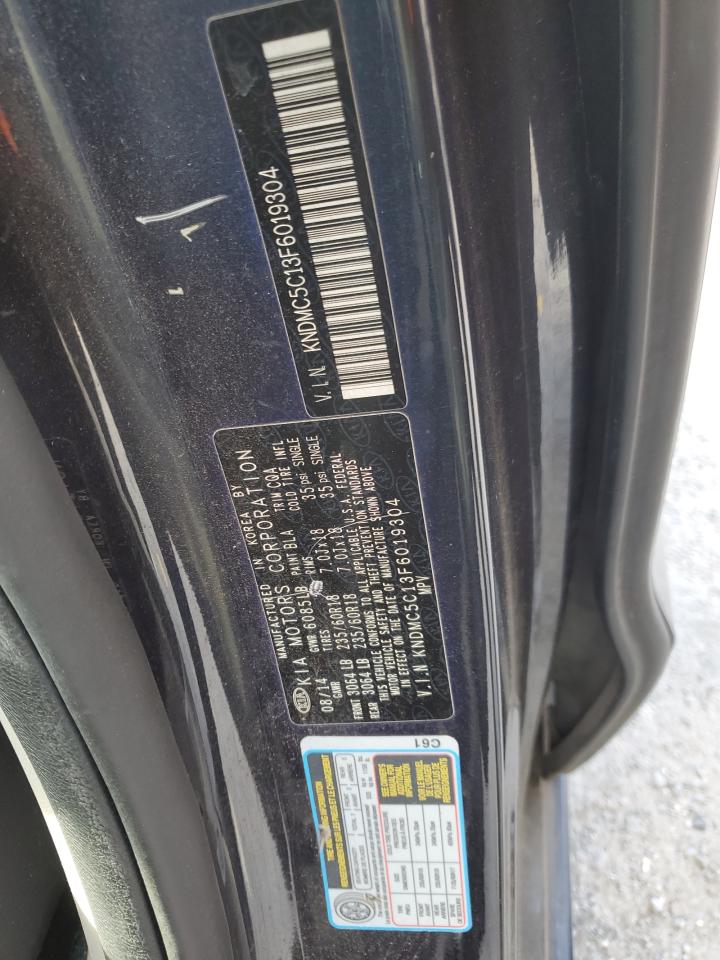 2015 Kia Sedona Ex VIN: KNDMC5C13F6019304 Lot: 54595235