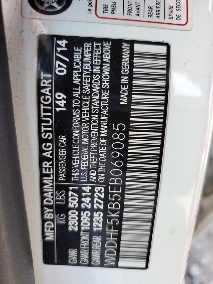 2014 Mercedes-Benz E 350 VIN: WDDHF5KB5EB069085 Lot: 53178935