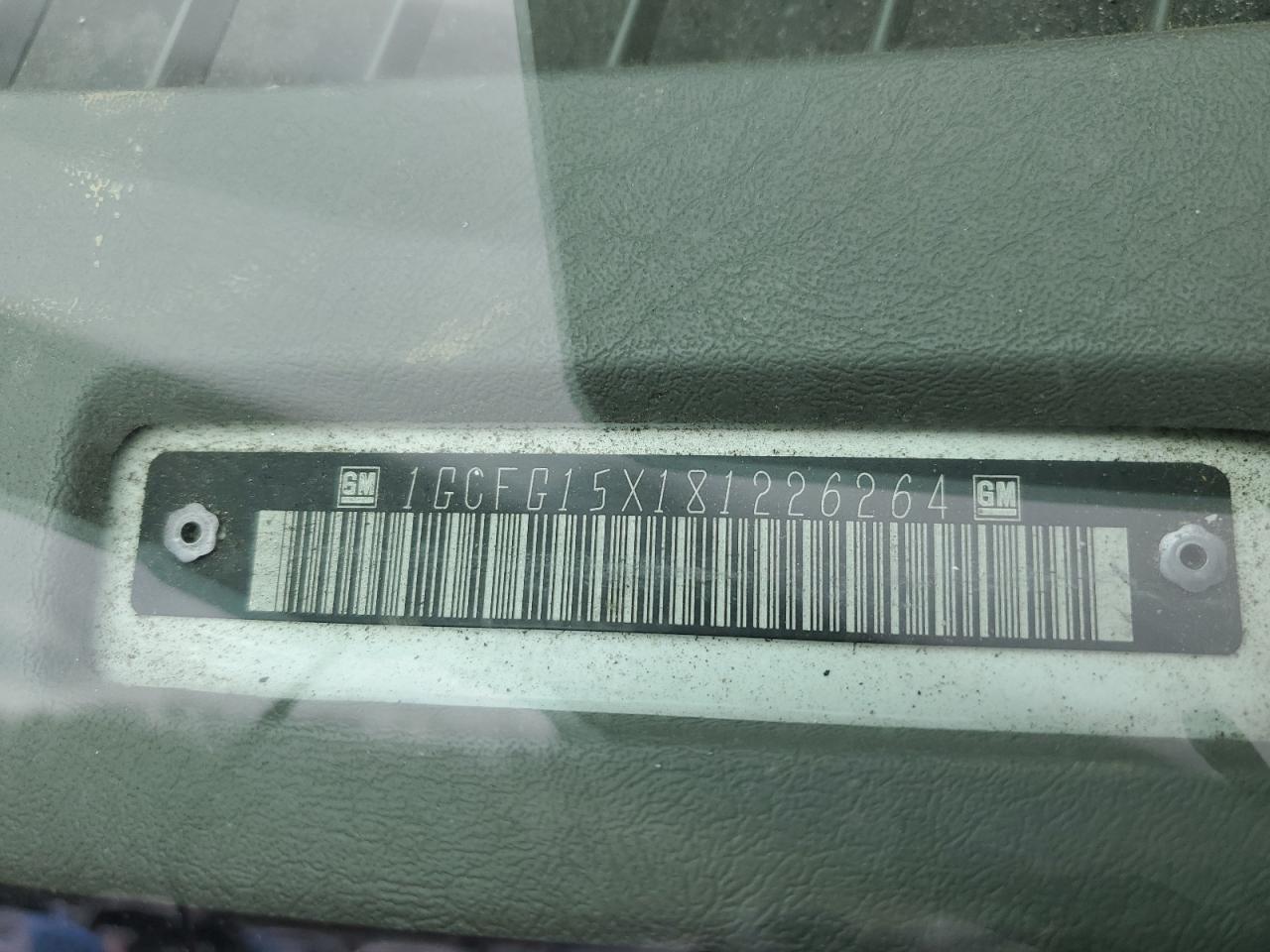 2008 Chevrolet Express G1500 VIN: 1GCFG15X181226264 Lot: 51008635
