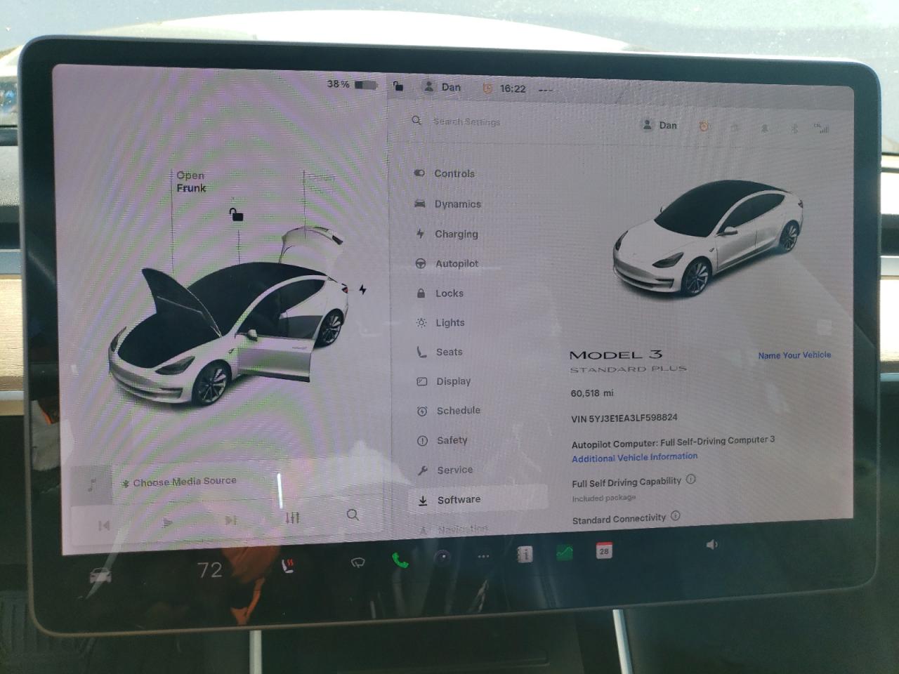 2020 Tesla Model 3 VIN: 5YJ3E1EA3LF598824 Lot: 54479905