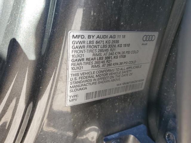 2019 AUDI Q8 PREMIUM PLUS
