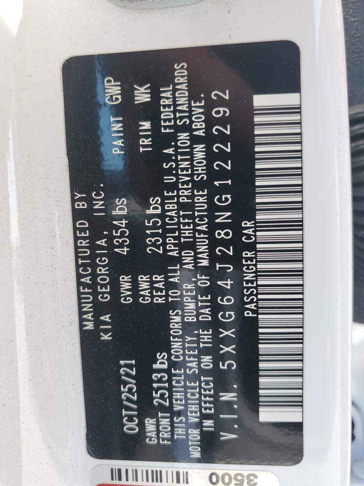 2022 Kia K5 Gt Line VIN: 5XXG64J28NG122292 Lot: 55365055