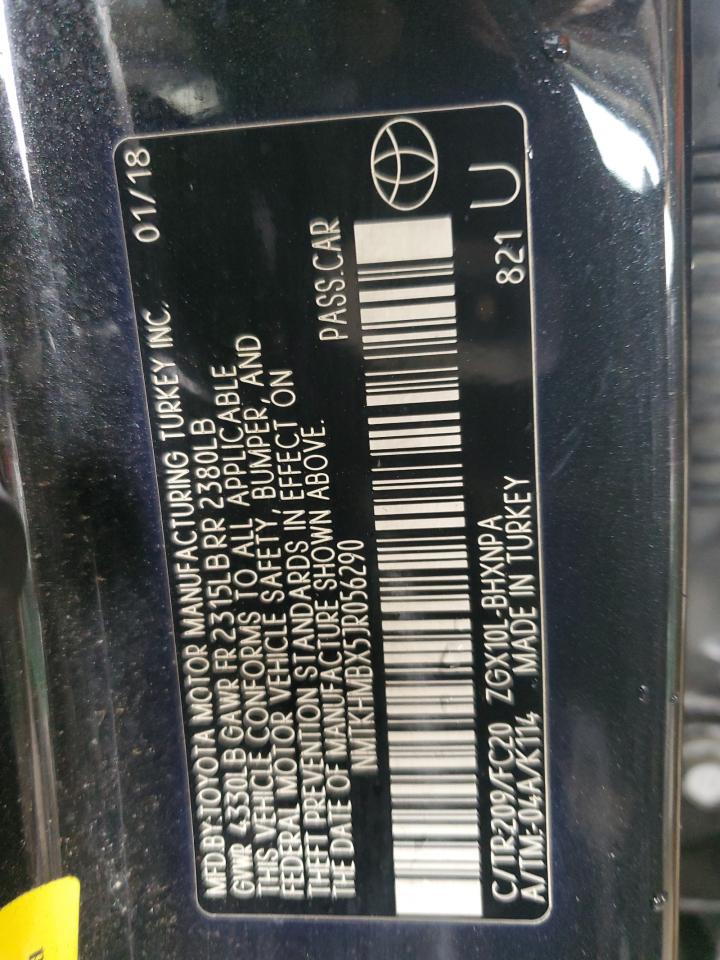 2018 Toyota C-Hr Xle VIN: NMTKHMBX5JR056290 Lot: 53560775