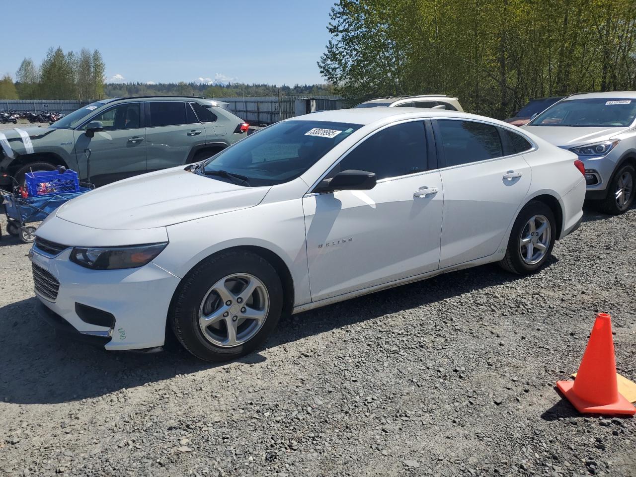 2018 Chevrolet Malibu Ls na sprzedaż w Arlington, WA - Side