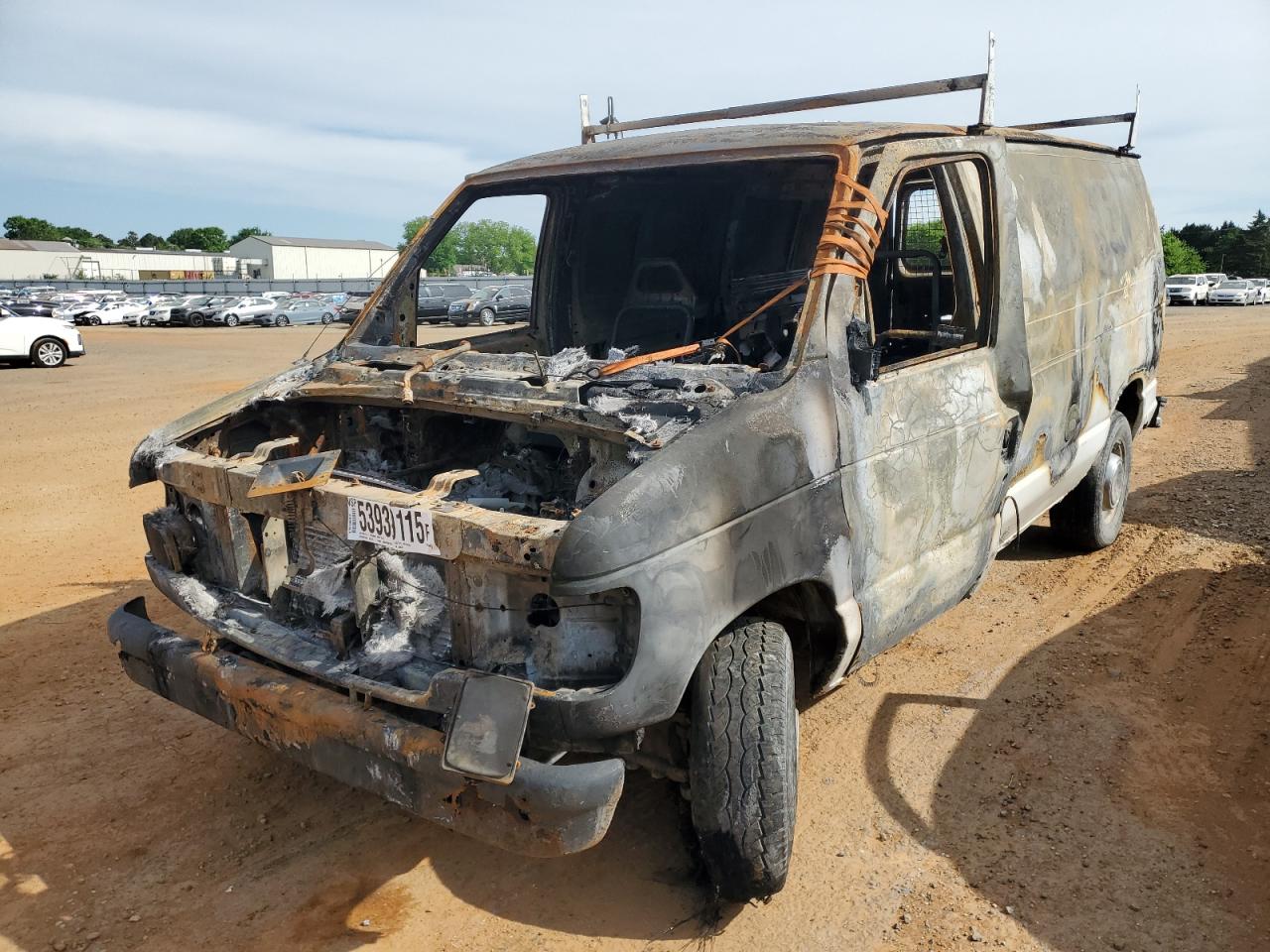 2000 Ford Econoline E250 Van de vânzare în Mocksville, NC - Burn