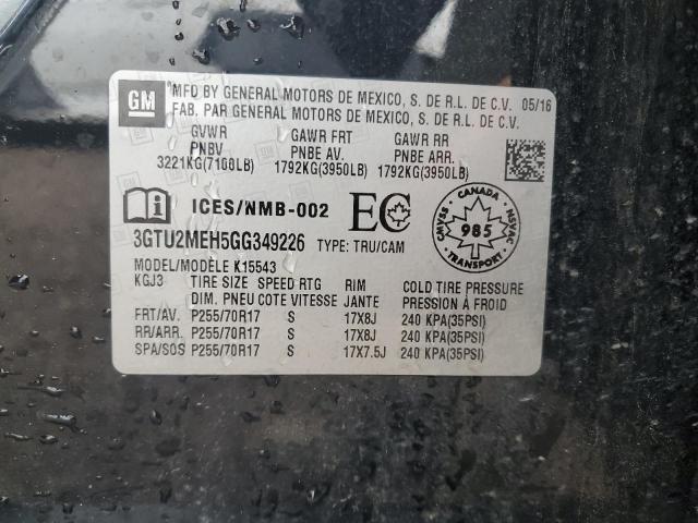 2016 GMC SIERRA K1500 SLE