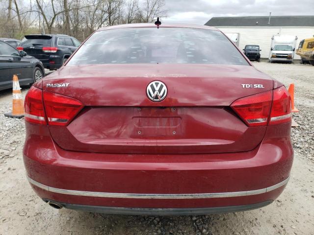 VOLKSWAGEN PASSAT 2015 Czerwony