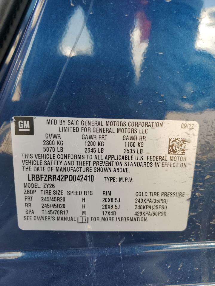 2023 Buick Envision Avenir VIN: LRBFZRR42PD042410 Lot: 51652355