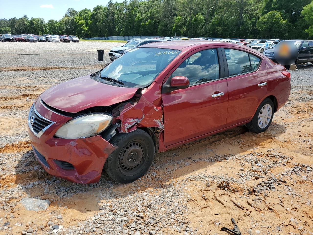 2012 Nissan Versa S na sprzedaż w Eight Mile, AL - Front End
