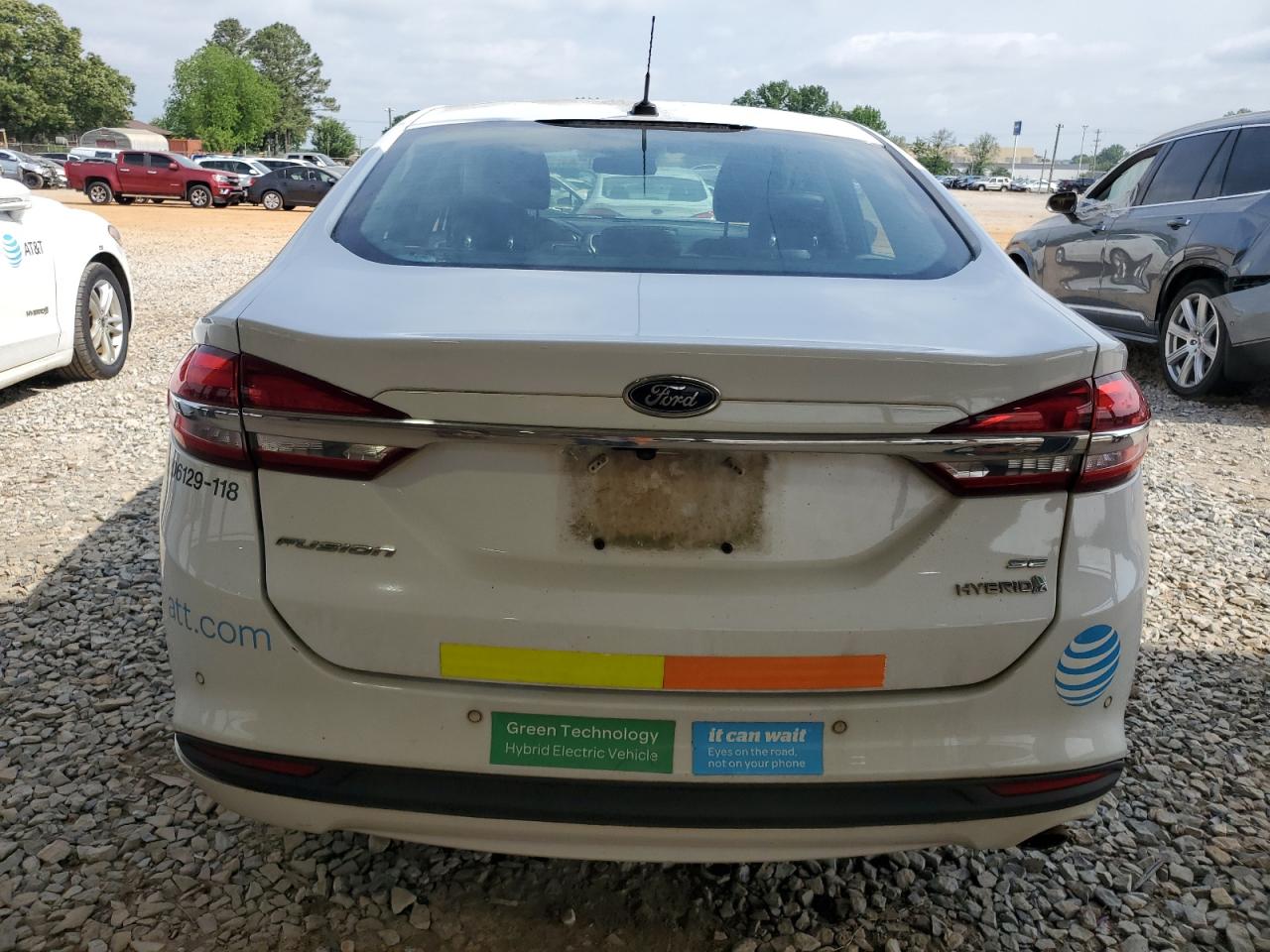 2018 Ford Fusion Se Hybrid VIN: 3FA6P0LUXJR163542 Lot: 54032735