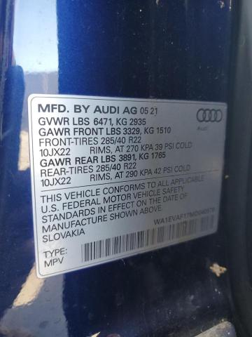 2021 AUDI Q8 PREMIUM PLUS S-LINE