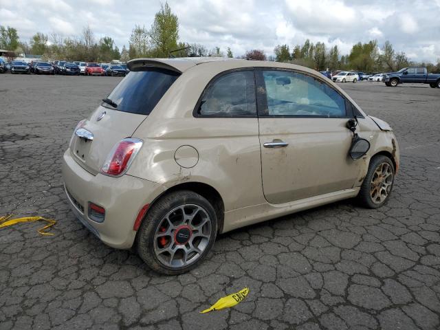  FIAT 500 2012 tan