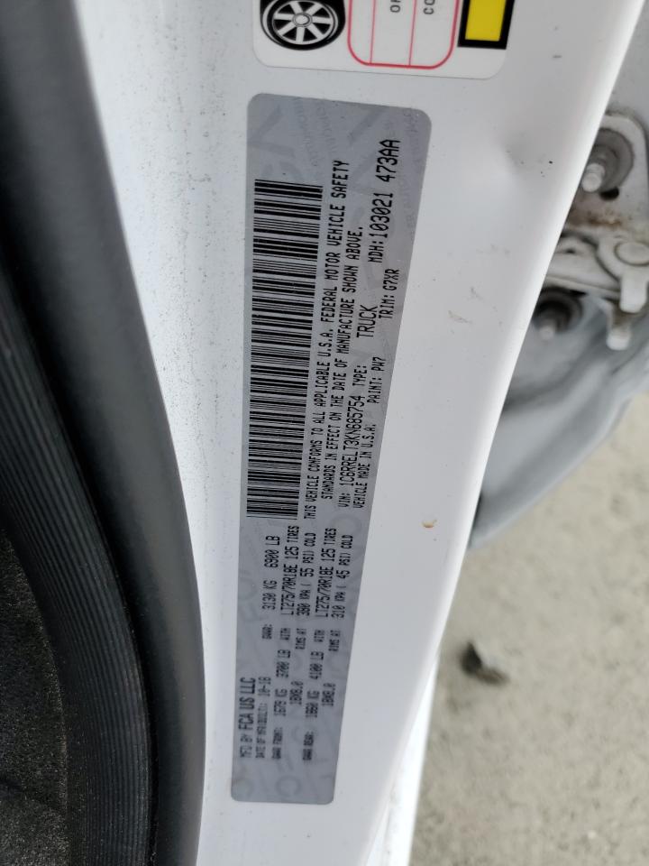 2019 Ram 1500 Rebel VIN: 1C6RRELT3KN685754 Lot: 92315855