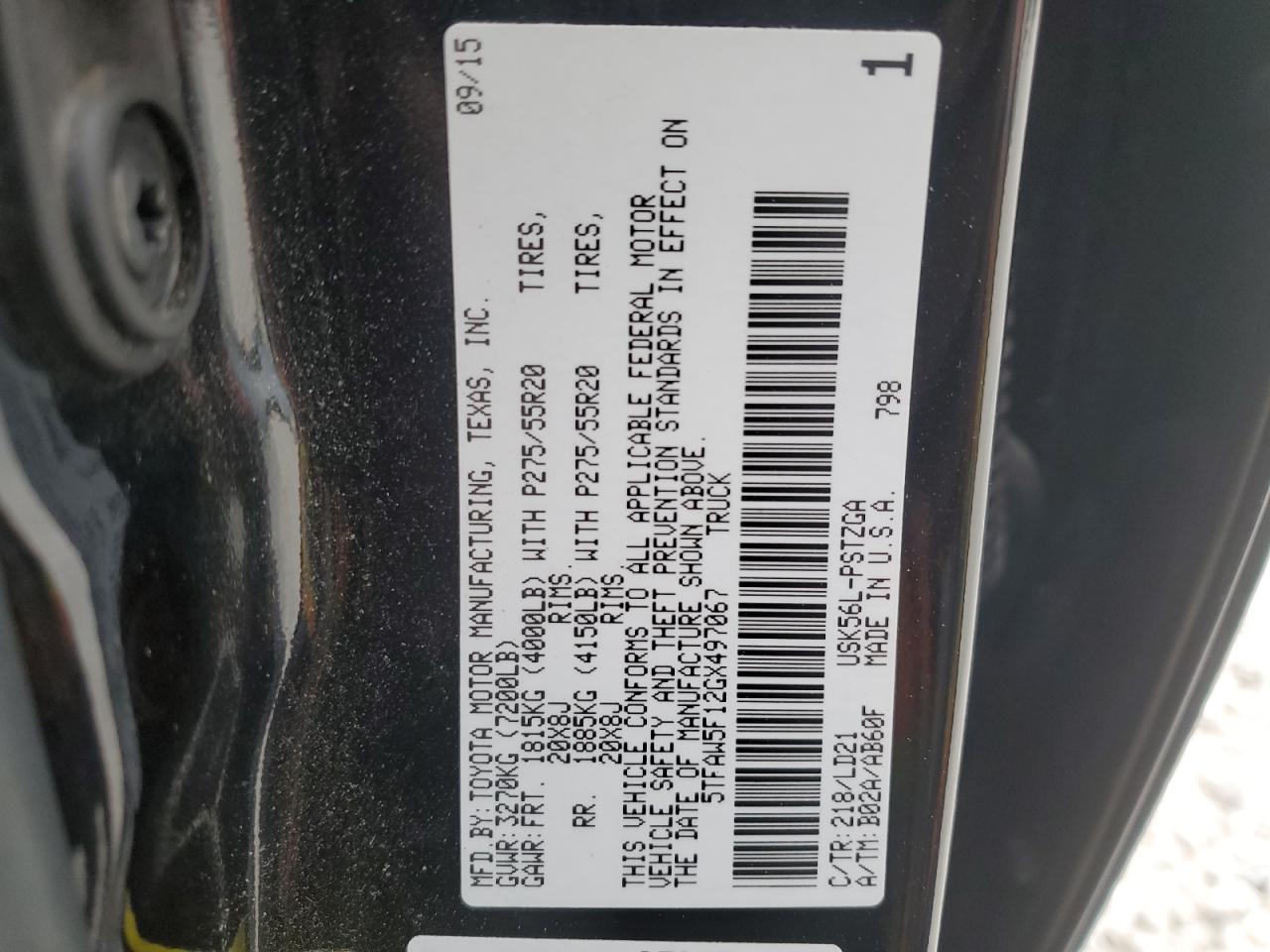 5tfaw5f12gx497067 5TFAW5F12GX497067 2016 Toyota Tundra Crewmax 1794