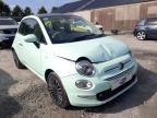 2016 FIAT 500 LOUNGE for sale at Copart BELFAST