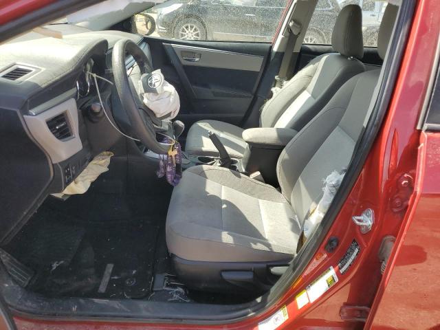 Sedans TOYOTA COROLLA 2016 Burgundy