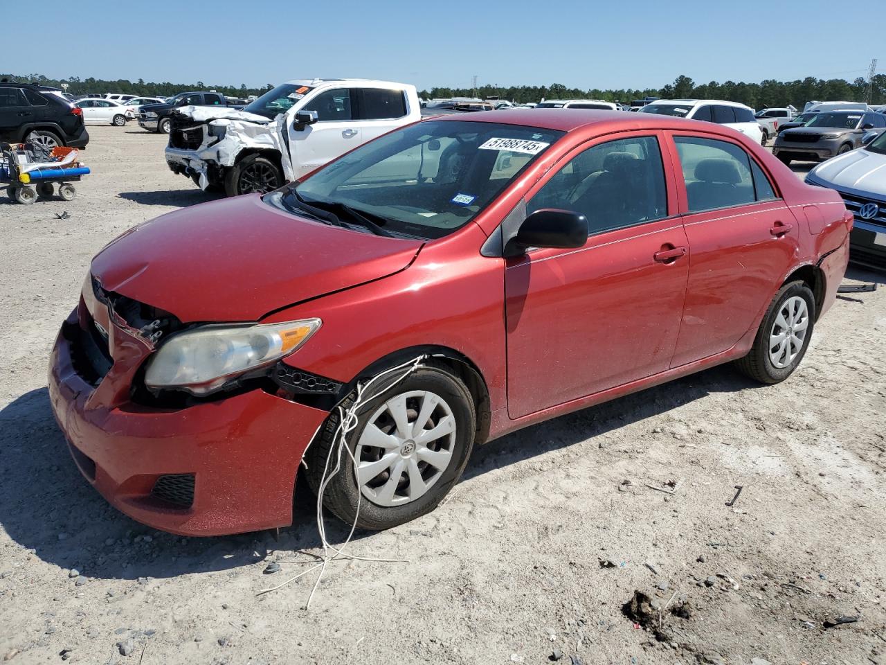 2009 Toyota Corolla Base de vânzare în Houston, TX - Front End