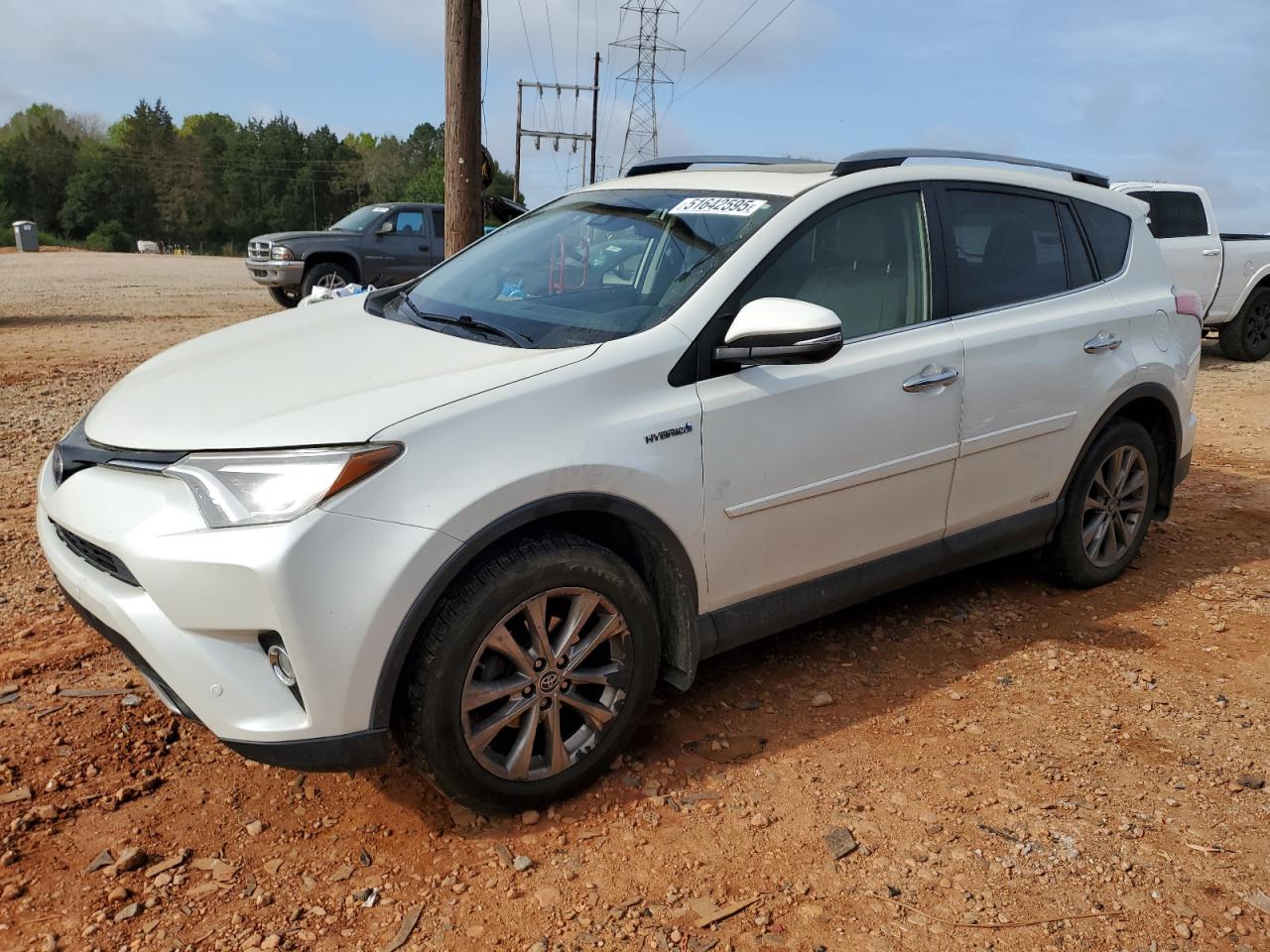 2017 Toyota Rav4 Hv Limited en Venta en China Grove, NC - Rear End