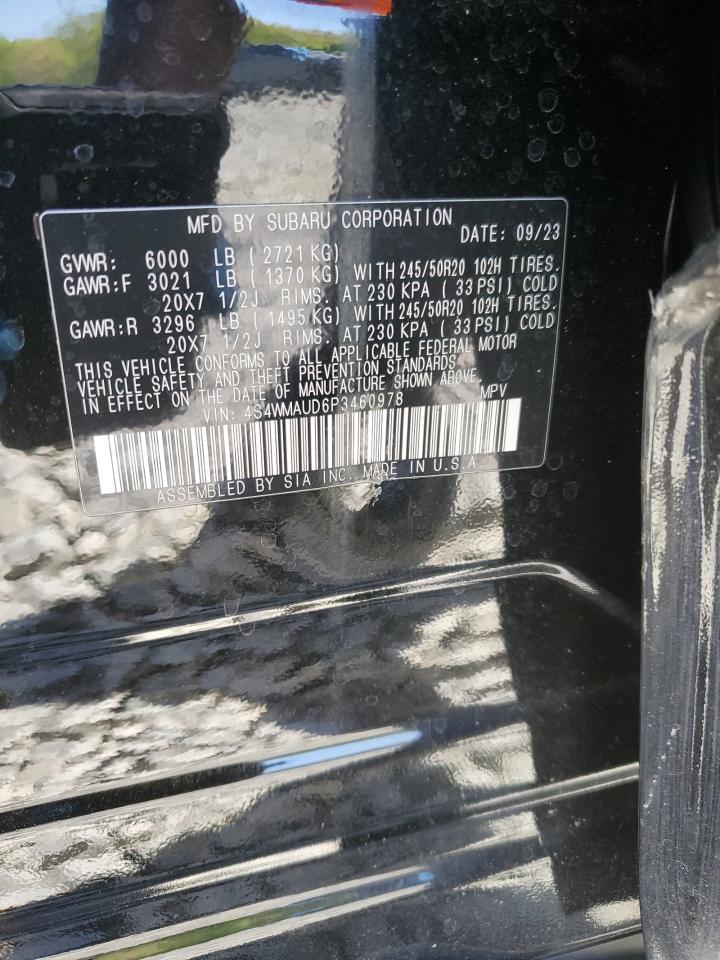 2023 Subaru Ascent Limited VIN: 4S4WMAUD6P3460978 Lot: 54981405