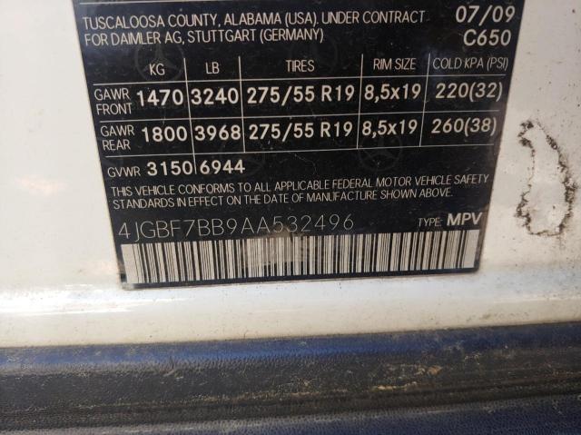 2010 MERCEDES-BENZ GL 450 4MATIC