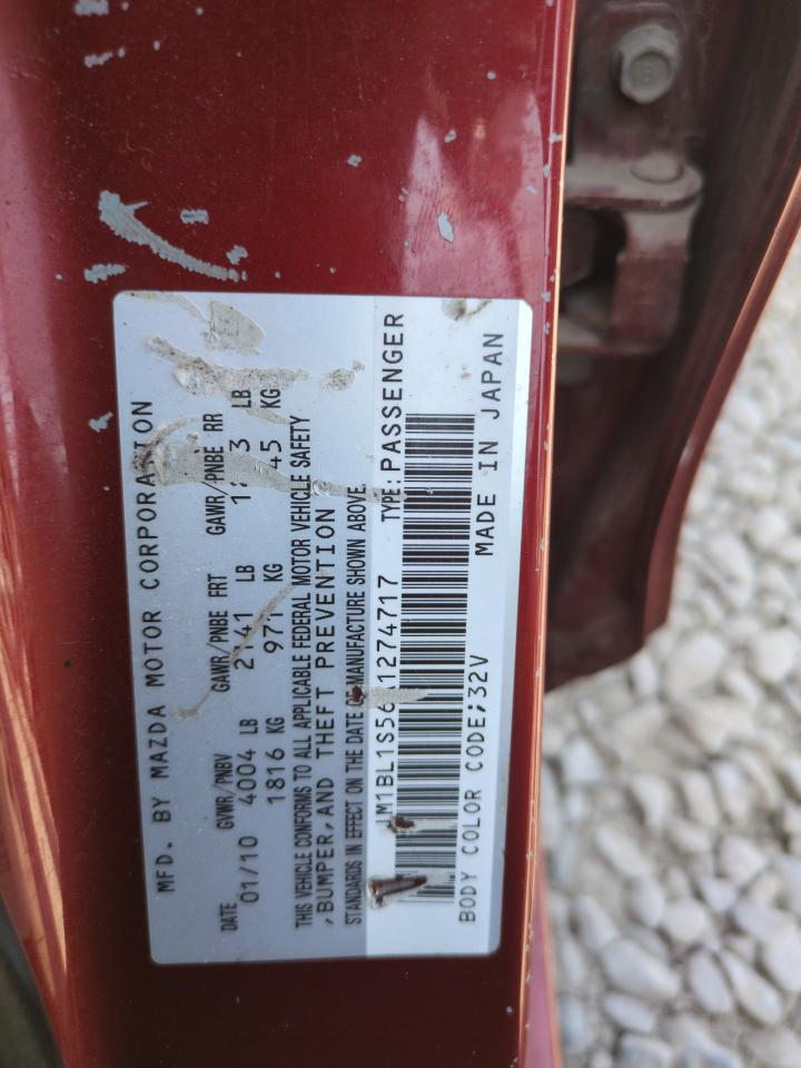 2010 Mazda 3 S VIN: JM1BL1S56A1274717 Lot: 52438445