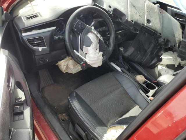  TOYOTA COROLLA 2015 Czerwony