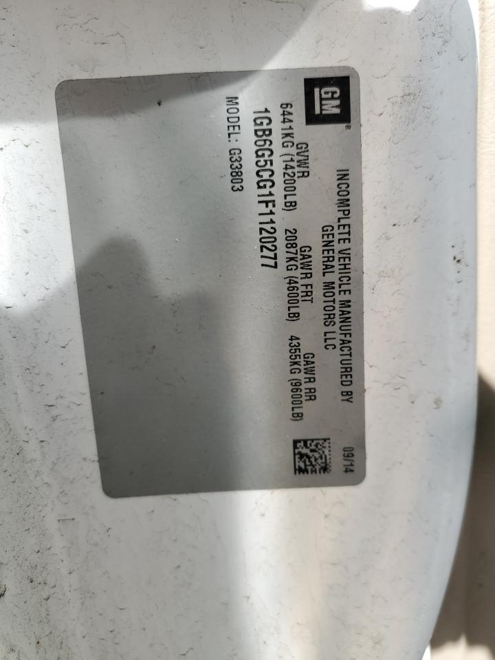 2015 Chevrolet Express G4 VIN: 0LDL0TCG1F1120277 Lot: 54523925