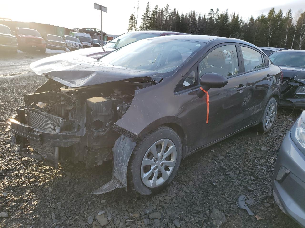 2013 Kia Rio Lx en Venta en Montreal-est, QC - Front End
