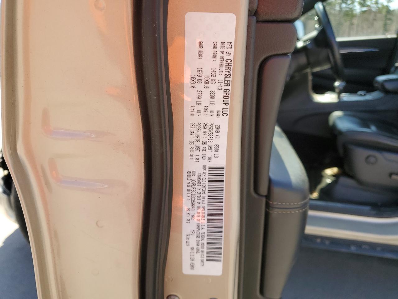 2014 Jeep Grand Cherokee Limited VIN: 1C4RJFBG1EC350048 Lot: 53517705