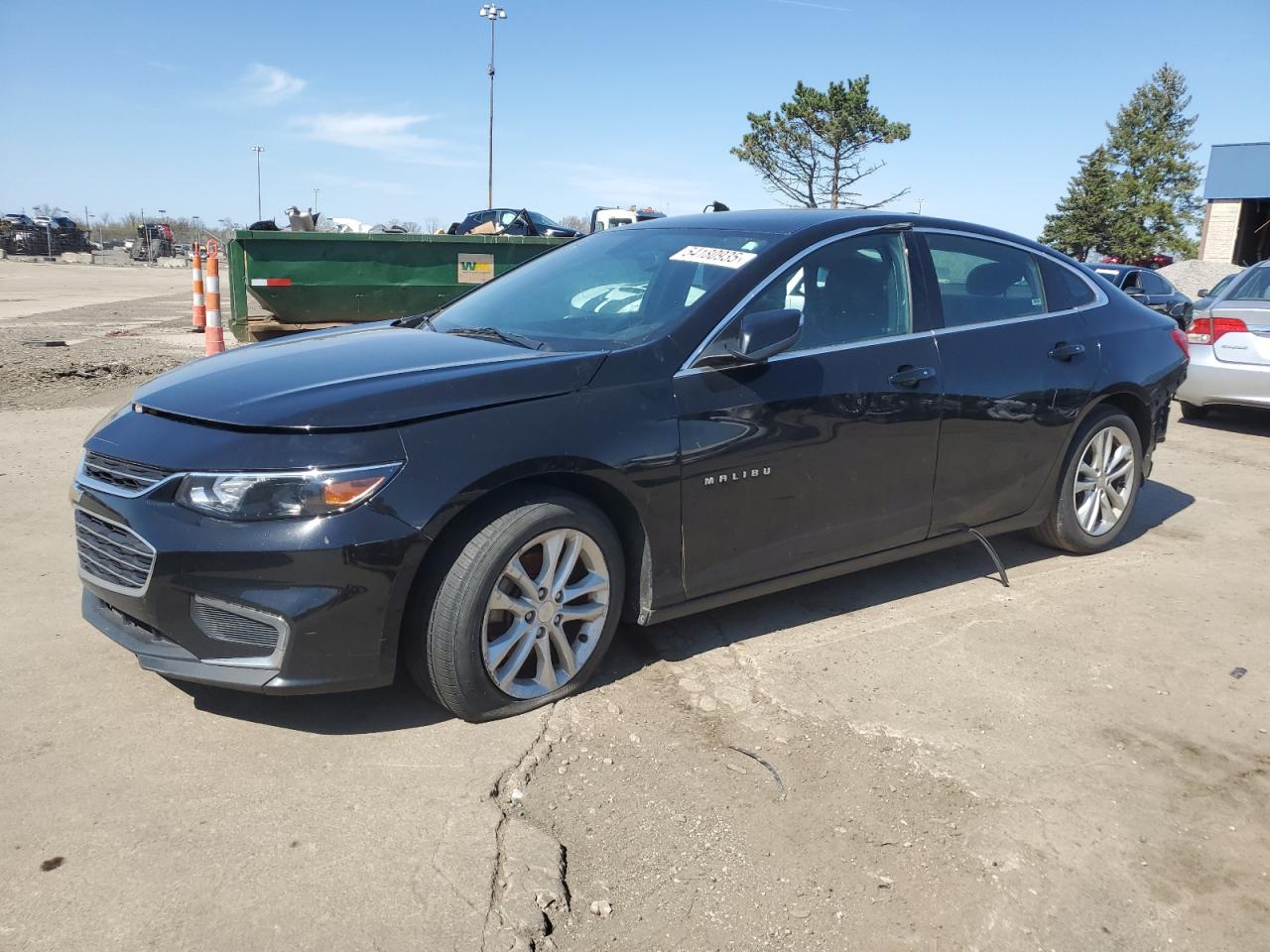2018 Chevrolet Malibu Lt na sprzedaż w Woodhaven, MI - Side