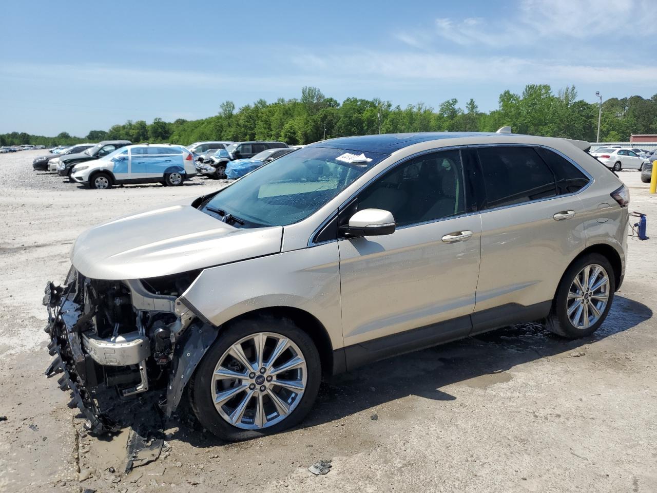 2017 Ford Edge Titanium იყიდება Montgomery-ში, AL - Front End