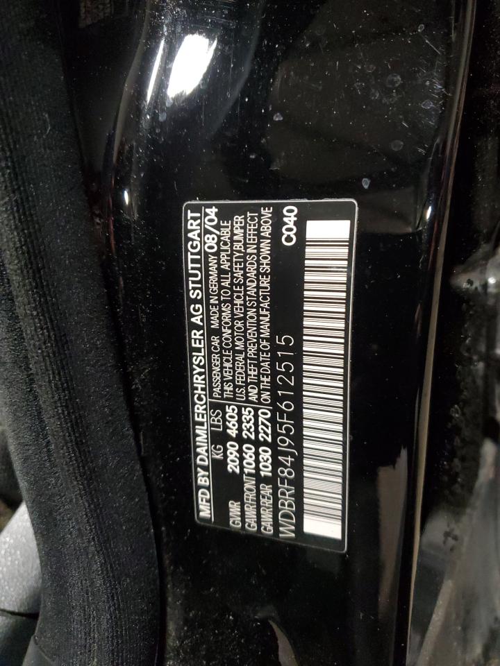 2005 Mercedes-Benz C 320 4Matic VIN: WDBRF84J95F612515 Lot: 52577735