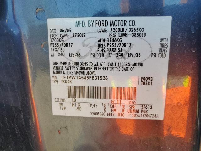 2005 FORD F150 SUPERCREW  