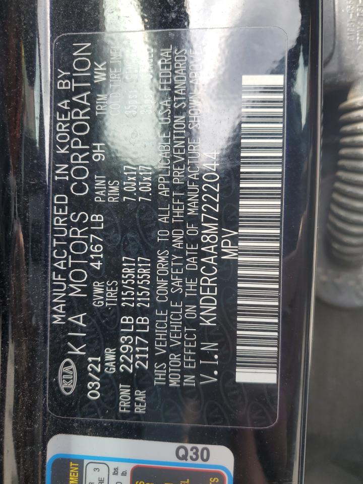 2021 Kia Seltos Ex VIN: KNDERCAA8M7222044 Lot: 53600185