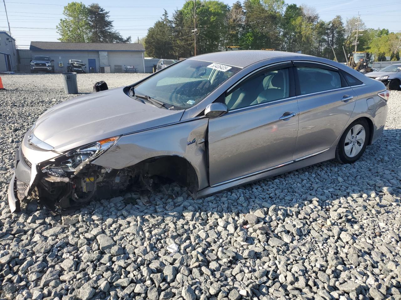 2013 Hyundai Sonata Hybrid silver null hybrid KMHEC4A47DA088529 photo #1