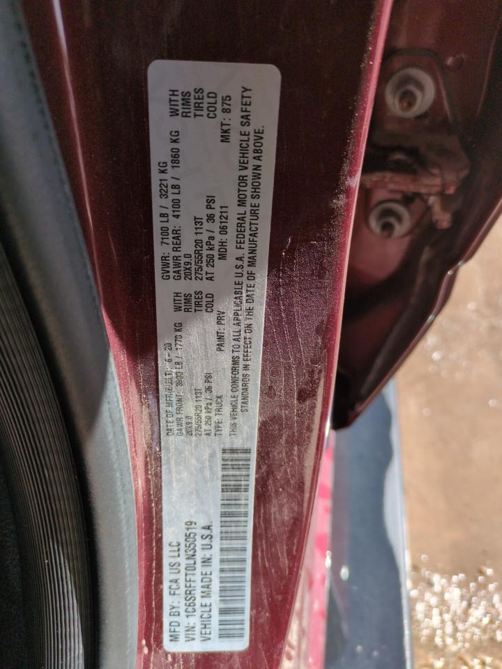 1C6SRFFT0LN350519 2020 Ram 1500 Big Horn/Lone Star