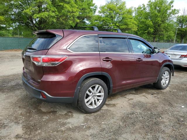  TOYOTA HIGHLANDER 2016 Burgundy