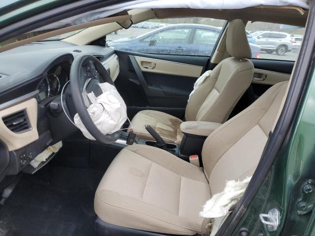  TOYOTA COROLLA 2015 Зеленый
