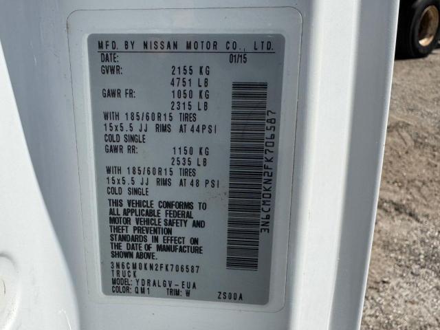 2015 NISSAN NV200 2.5S