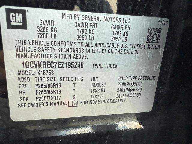 2014 CHEVROLET SILVERADO K1500 LT