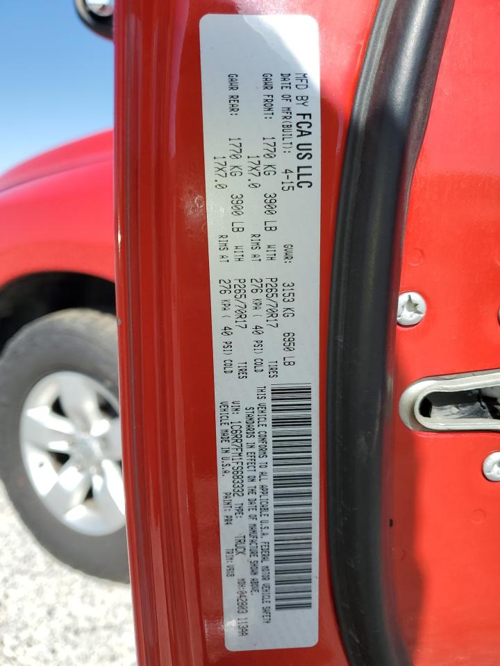 2015 Ram 1500 St VIN: 1C6RR7FM1FS683332 Lot: 52154815