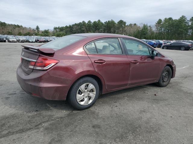 Sedans HONDA CIVIC 2014 Maroon